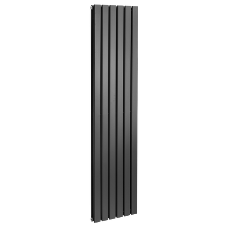 Baridi DH354 Vertical Radiator Contemporary Double Flat Panel Design 420 x 1800mm - Black