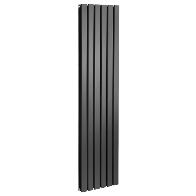 Baridi DH354 Vertical Radiator Contemporary Double Flat Panel Design 420 x 1800mm - Black