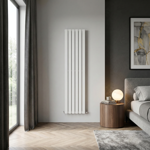 Baridi DH355 Vertical Radiator Contemporary Double Flat Panel Design 420 x 1800mm - White - additional view 5