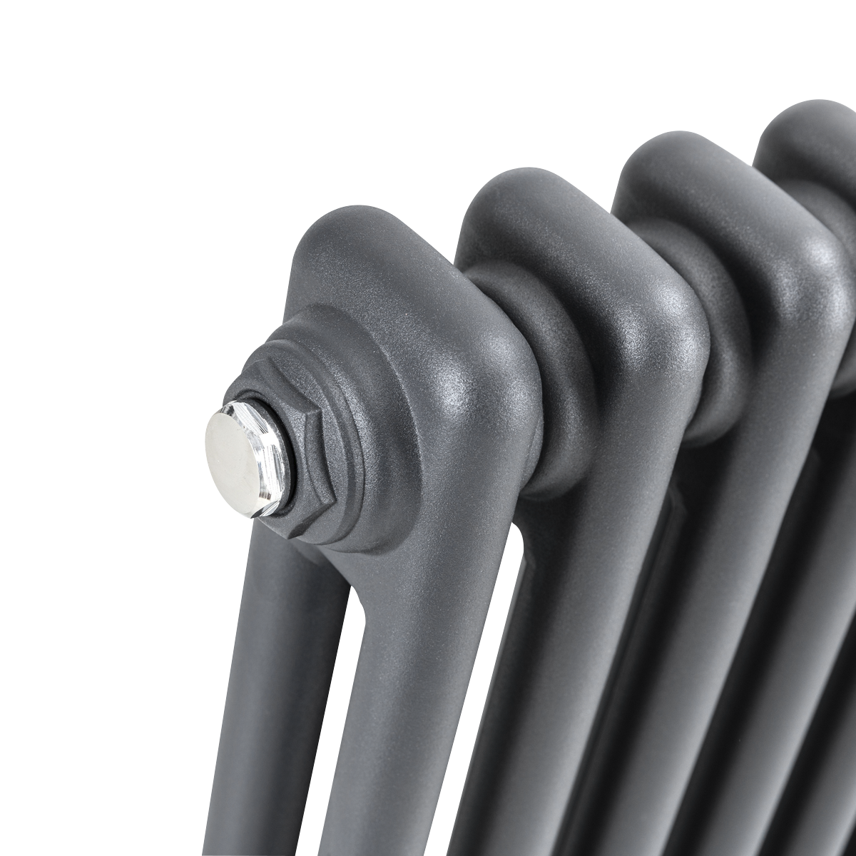Baridi DH356 Horizontal Traditional 2 Column Radiator 600 x 427mm - Anthracite - additional view 2