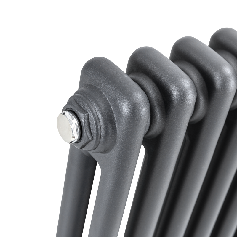 Baridi DH356 Horizontal Traditional 2 Column Radiator 600 x 427mm - Anthracite - additional view 2