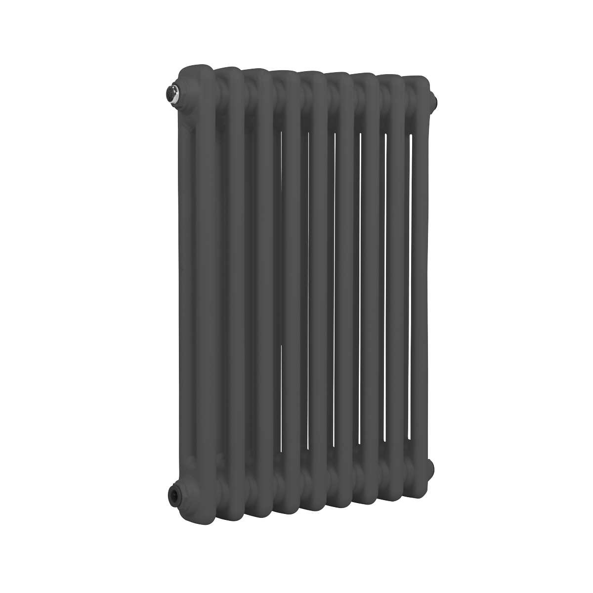 Baridi DH356 Horizontal Traditional 2 Column Radiator 600 x 427mm - Anthracite