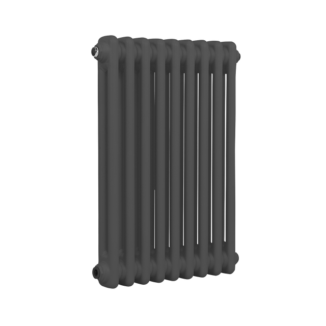 Baridi DH356 Horizontal Traditional 2 Column Radiator 600 x 427mm - Anthracite