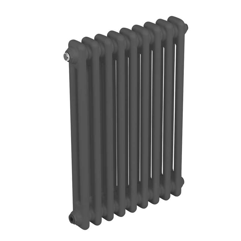 Baridi DH356 Horizontal Traditional 2 Column Radiator 600 x 427mm - Anthracite - additional view 3