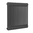 Baridi DH357 Horizontal Traditional 2 Column Radiator 600 x 607mm - Anthracite