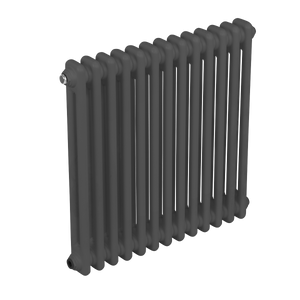 Baridi DH357 Horizontal Traditional 2 Column Radiator 600 x 607mm - Anthracite - additional view 6