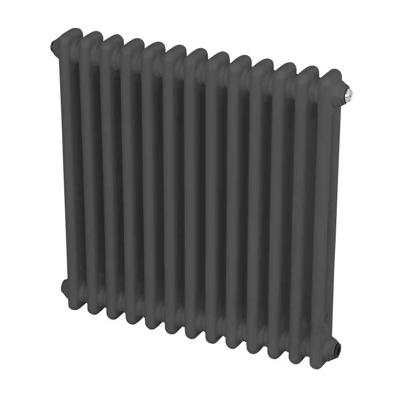 Baridi DH357 Horizontal Traditional 2 Column Radiator 600 x 607mm - Anthracite - additional view 7