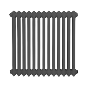 Baridi DH357 Horizontal Traditional 2 Column Radiator 600 x 607mm - Anthracite - additional view 4