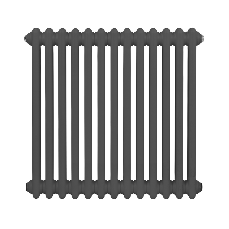 Baridi DH357 Horizontal Traditional 2 Column Radiator 600 x 607mm - Anthracite - additional view 4