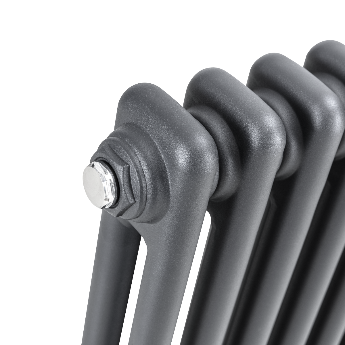 Baridi DH358 Horizontal Traditional 2 Column Radiator 600 x 832mm - Anthracite - additional view 9