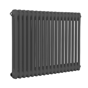 Baridi DH358 Horizontal Traditional 2 Column Radiator 600 x 832mm - Anthracite