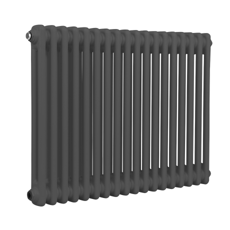 Baridi DH358 Horizontal Traditional 2 Column Radiator 600 x 832mm - Anthracite