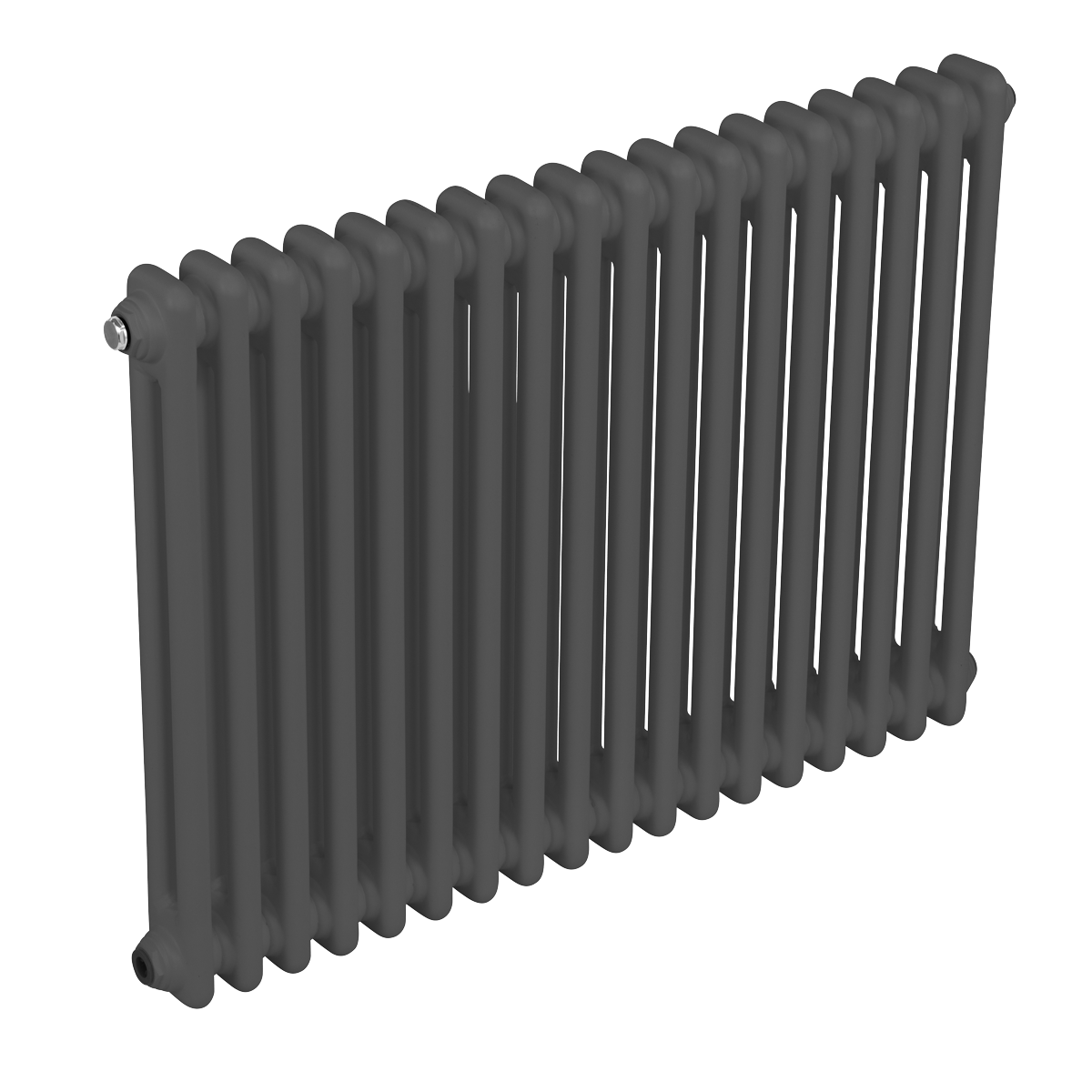 Baridi DH358 Horizontal Traditional 2 Column Radiator 600 x 832mm - Anthracite - additional view 10