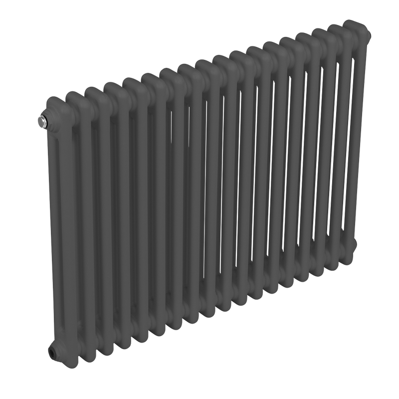 Baridi DH358 Horizontal Traditional 2 Column Radiator 600 x 832mm - Anthracite - additional view 10