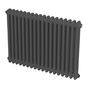 Baridi DH358 Horizontal Traditional 2 Column Radiator 600 x 832mm - Anthracite - additional view 11