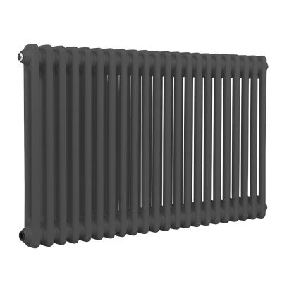 Baridi DH359 Horizontal Traditional 2 Column Radiator 600 x 1012mm - Anthracite