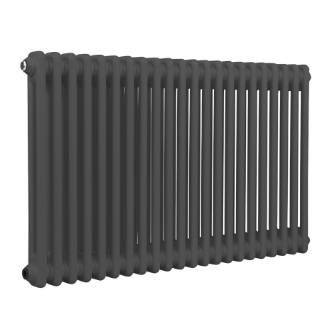 Baridi DH359 Horizontal Traditional 2 Column Radiator 600 x 1012mm - Anthracite