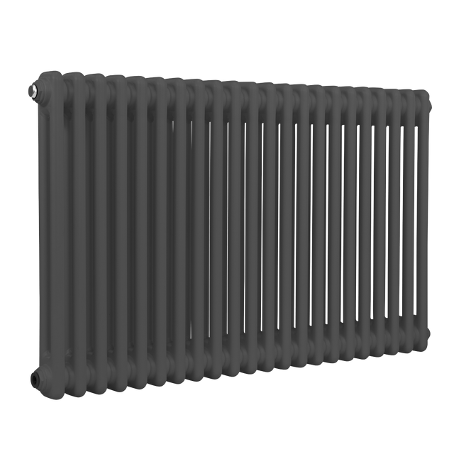 Baridi DH359 Horizontal Traditional 2 Column Radiator 600 x 1012mm - Anthracite