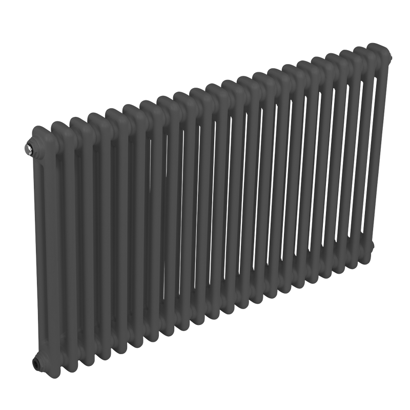 Baridi DH359 Horizontal Traditional 2 Column Radiator 600 x 1012mm - Anthracite - additional view 7