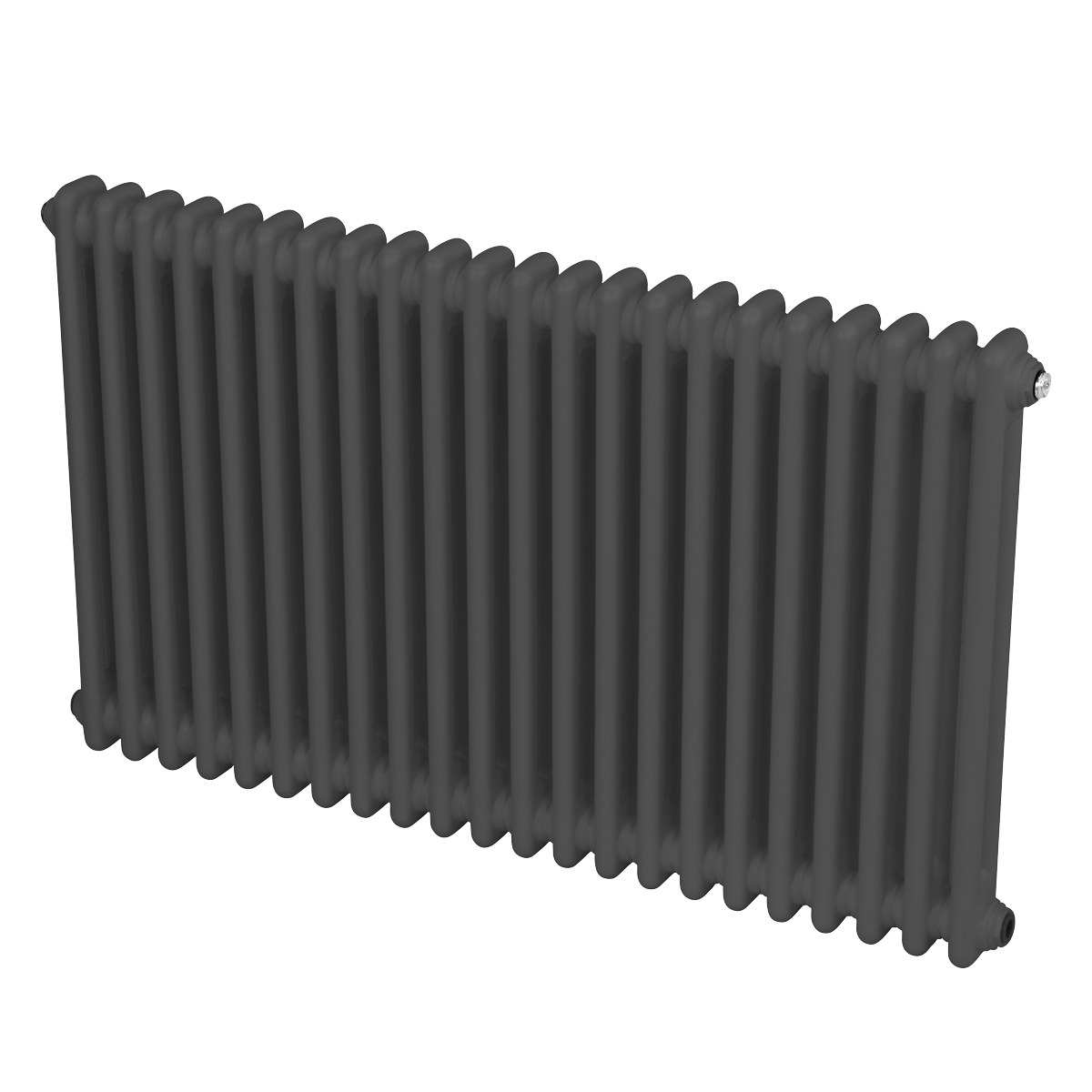 Baridi DH359 Horizontal Traditional 2 Column Radiator 600 x 1012mm - Anthracite - additional view 8