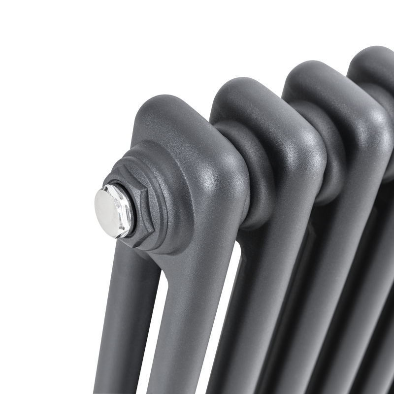 Baridi DH360 Horizontal Traditional 2 Column Radiator 600 x 1147mm - Anthracite - additional view 6