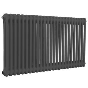 Baridi DH360 Horizontal Traditional 2 Column Radiator 600 x 1147mm - Anthracite