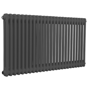 Baridi DH360 Horizontal Traditional 2 Column Radiator 600 x 1147mm - Anthracite