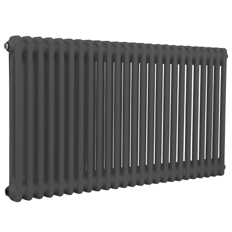 Baridi DH360 Horizontal Traditional 2 Column Radiator 600 x 1147mm - Anthracite