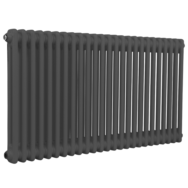 Baridi DH360 Horizontal Traditional 2 Column Radiator 600 x 1147mm - Anthracite