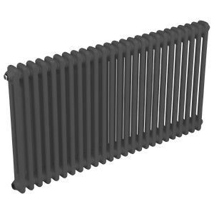Baridi DH360 Horizontal Traditional 2 Column Radiator 600 x 1147mm - Anthracite - additional view 7