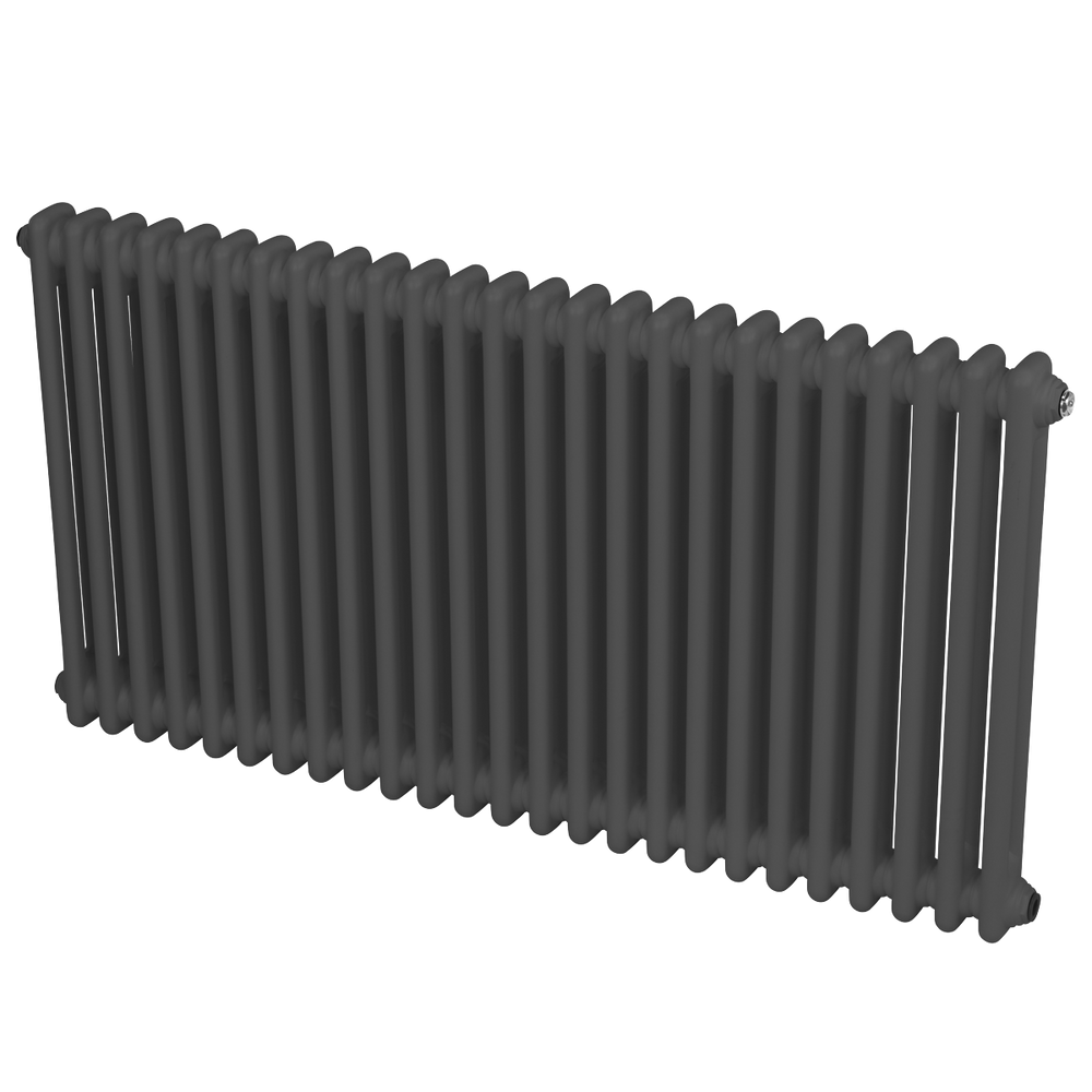 Baridi DH360 Horizontal Traditional 2 Column Radiator 600 x 1147mm - Anthracite - additional view 2