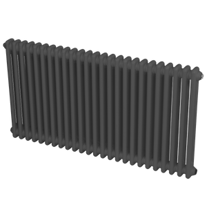 Baridi DH360 Horizontal Traditional 2 Column Radiator 600 x 1147mm - Anthracite - additional view 2