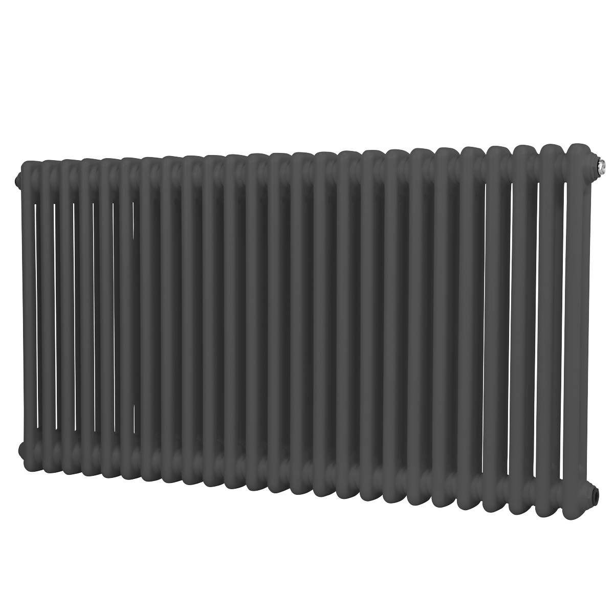 Baridi DH360 Horizontal Traditional 2 Column Radiator 600 x 1147mm - Anthracite - additional view 4