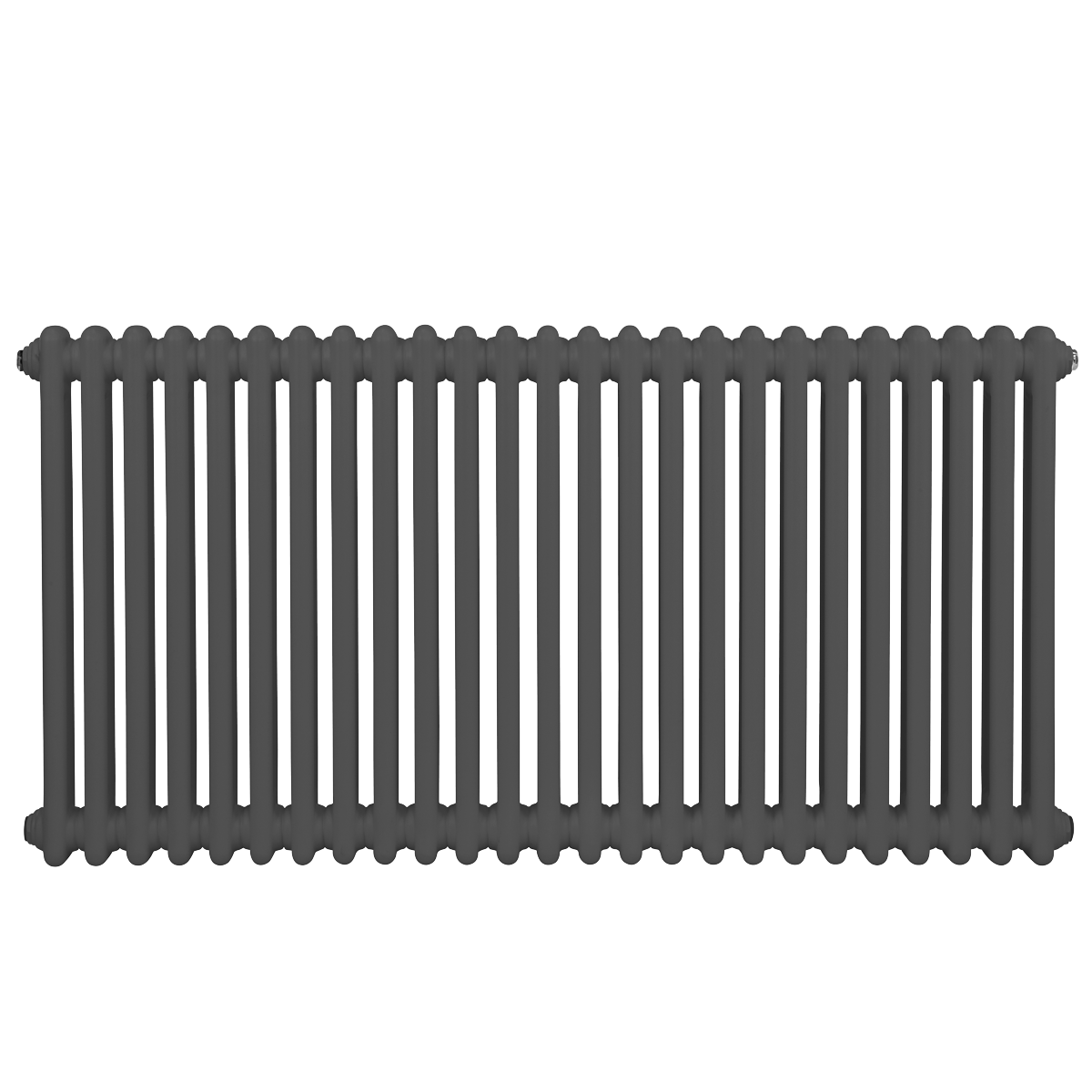 Baridi DH360 Horizontal Traditional 2 Column Radiator 600 x 1147mm - Anthracite - additional view 5