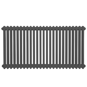Baridi DH360 Horizontal Traditional 2 Column Radiator 600 x 1147mm - Anthracite - additional view 5