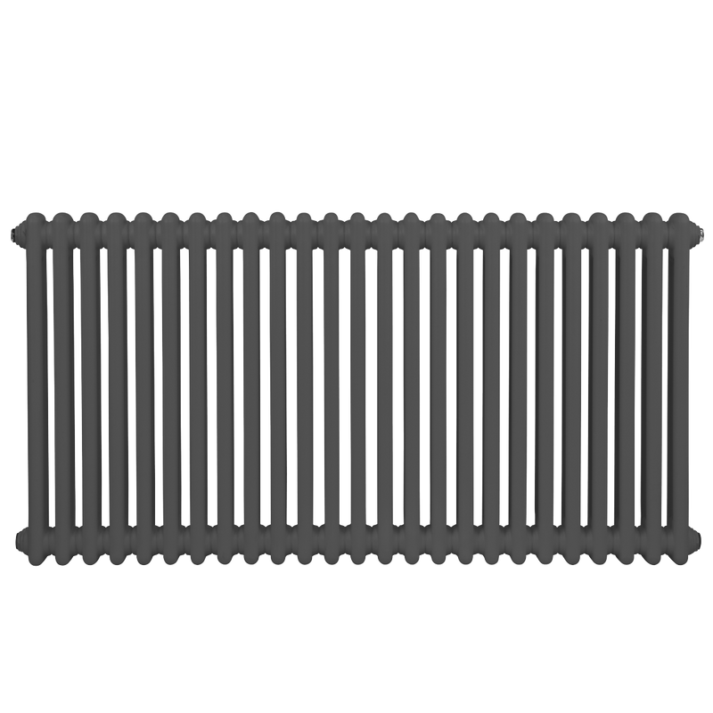 Baridi DH360 Horizontal Traditional 2 Column Radiator 600 x 1147mm - Anthracite - additional view 5