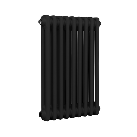 Baridi DH361 Horizontal Traditional 2 Column Radiator 600 x 427mm - Black