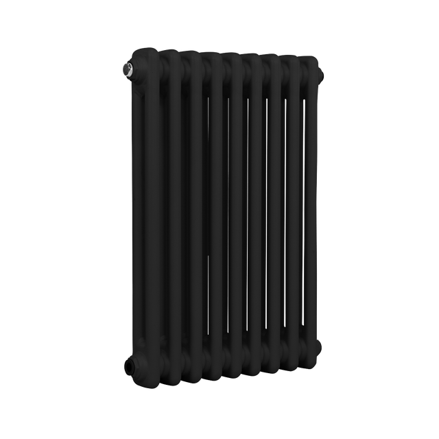 Baridi DH361 Horizontal Traditional 2 Column Radiator 600 x 427mm - Black