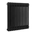 Baridi DH362 Horizontal Traditional 2 Column Radiator 600 x 607mm - Black
