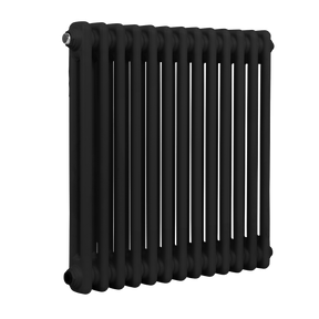 Baridi DH362 Horizontal Traditional 2 Column Radiator 600 x 607mm - Black