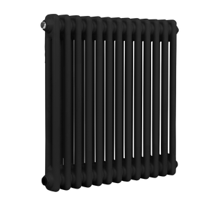 Baridi DH362 Horizontal Traditional 2 Column Radiator 600 x 607mm - Black