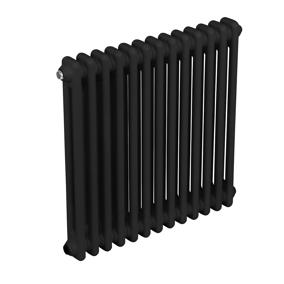 Baridi DH362 Horizontal Traditional 2 Column Radiator 600 x 607mm - Black - additional view 8