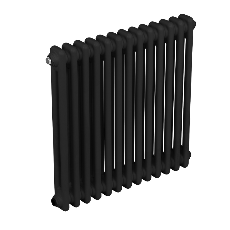 Baridi DH362 Horizontal Traditional 2 Column Radiator 600 x 607mm - Black - additional view 8