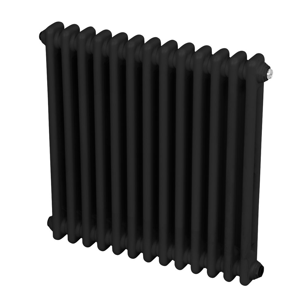 Baridi DH362 Horizontal Traditional 2 Column Radiator 600 x 607mm - Black - additional view 9