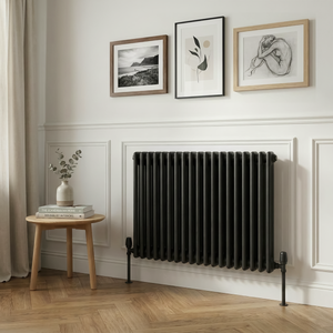 Baridi DH363 Horizontal Traditional 2 Column Radiator 600 x 832mm - Black - additional view 6