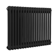 Baridi DH363 Horizontal Traditional 2 Column Radiator 600 x 832mm - Black