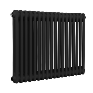 Baridi DH363 Horizontal Traditional 2 Column Radiator 600 x 832mm - Black