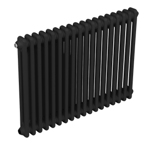 Baridi DH363 Horizontal Traditional 2 Column Radiator 600 x 832mm - Black - additional view 3