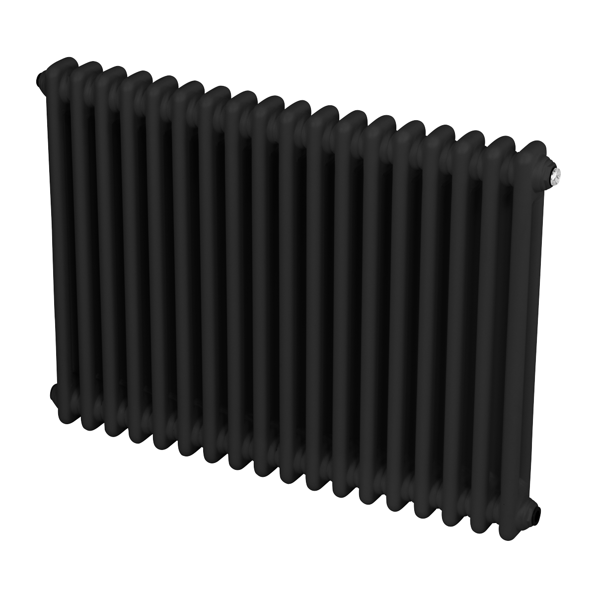 Baridi DH363 Horizontal Traditional 2 Column Radiator 600 x 832mm - Black - additional view 10