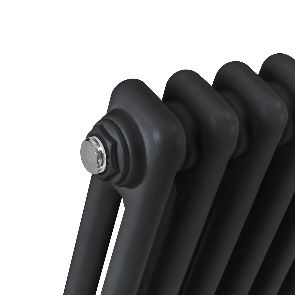 Baridi DH364 Horizontal Traditional 2 Column Radiator 600 x 1012mm - Black - additional view 8